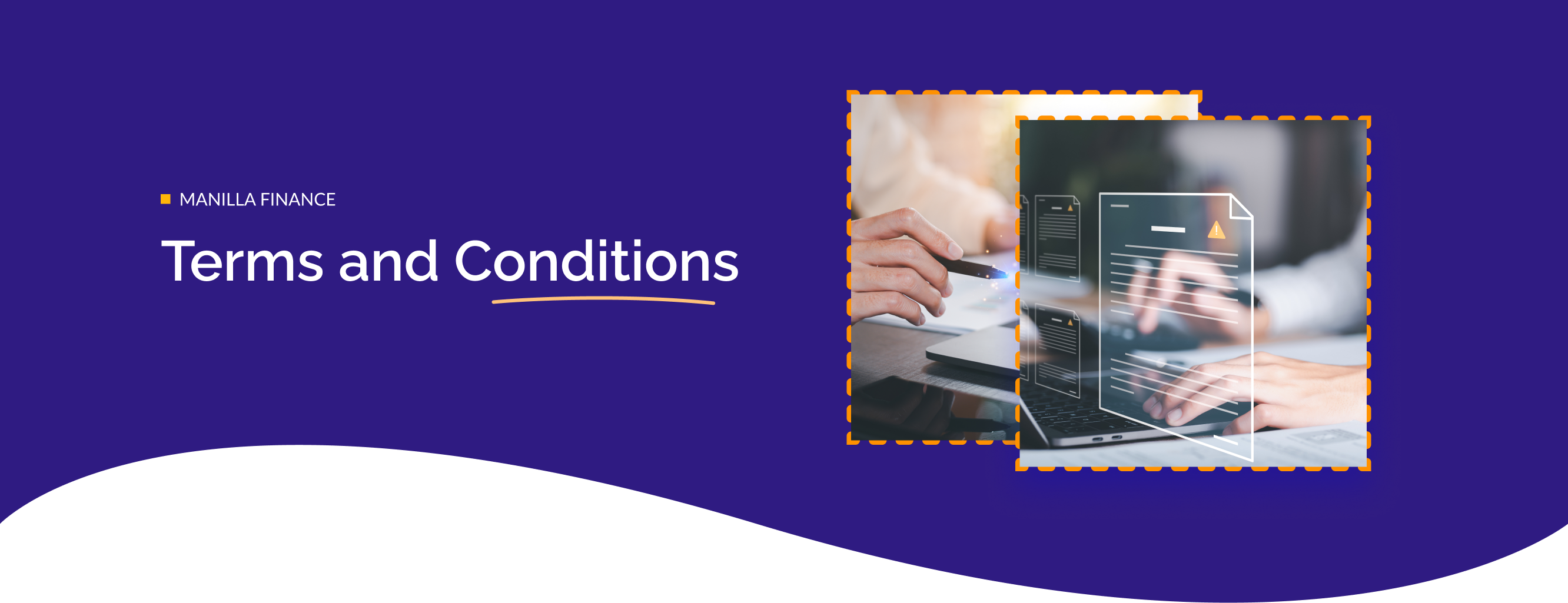 terms and condition banner