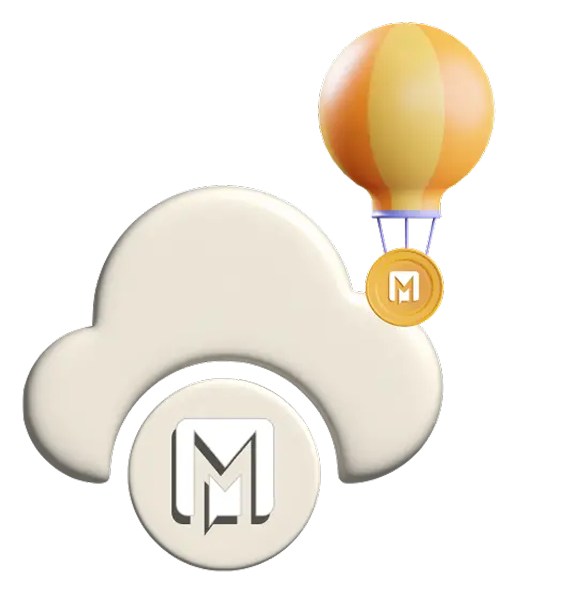M logo